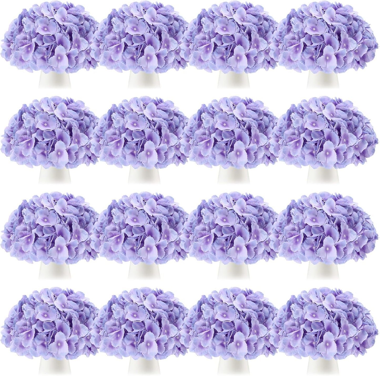 100 Pcs Hydrangea Artificial Flowers Bulk 7.48 Inch Artificial Hydrangeas with Removable Stems Faux Flowers Wedding Decor for Home Garden Party Decoration DIY Project (Lavender)