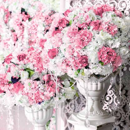 100 Pcs Hydrangea Artificial Flowers Bulk 7.48 Inch Artificial Hydrangeas with Removable Stems Faux Flowers Wedding Decor for Home Garden Party Decoration DIY Project (Lavender)