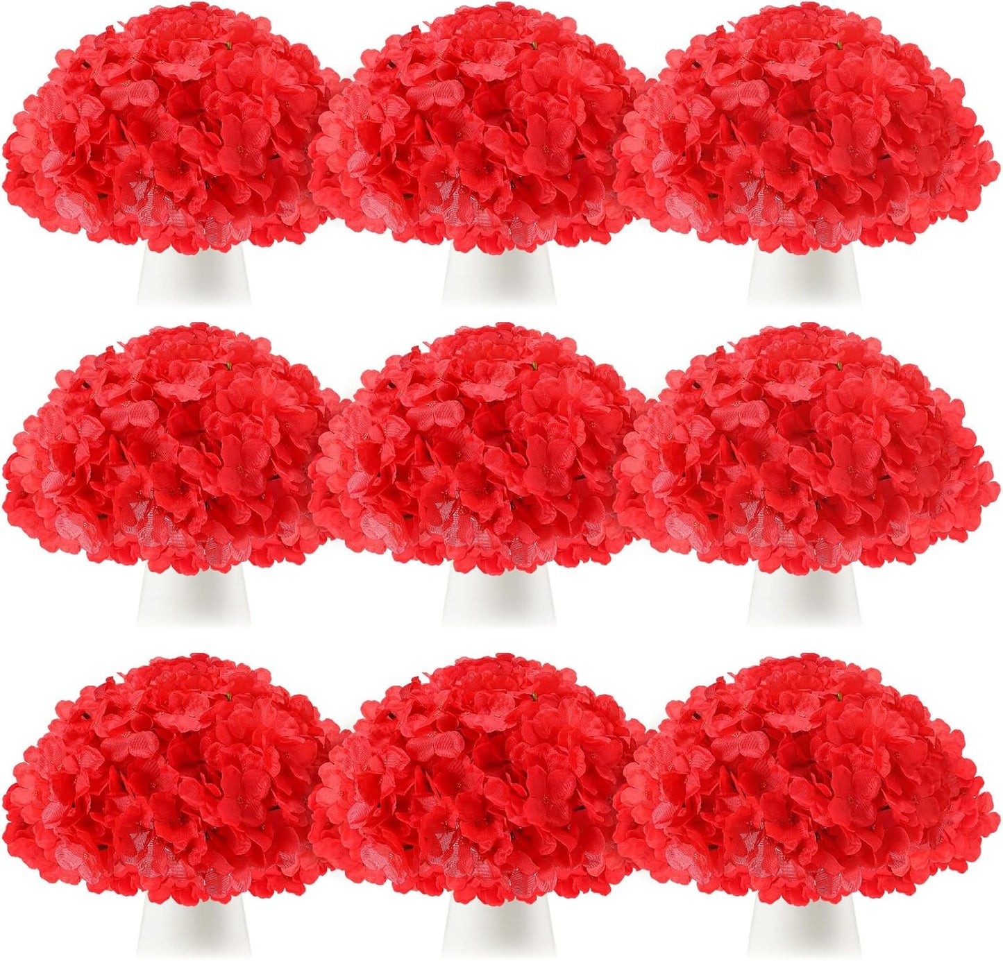100 Pcs Hydrangea Artificial Flowers Bulk 7.48 Inch Artificial Hydrangeas with Removable Stems Faux Flowers Wedding Decor for Home Garden Party Decoration DIY Project (Lavender)
