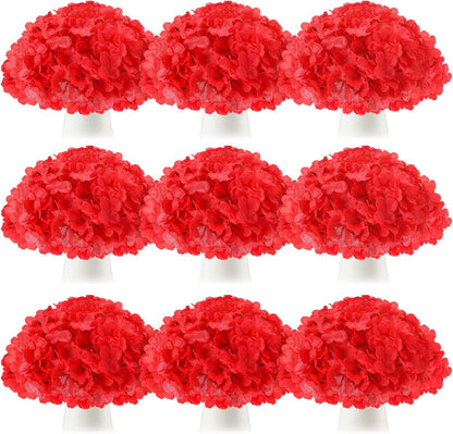 100 Pcs Hydrangea Artificial Flowers Bulk 7.48 Inch Artificial Hydrangeas with Removable Stems Faux Flowers Wedding Decor for Home Garden Party Decoration DIY Project (Lavender)