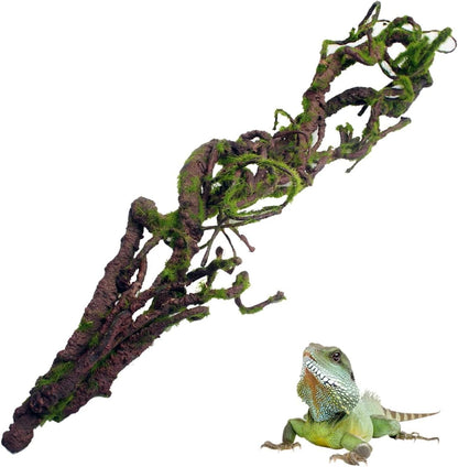 Reptile Jungle Vines Flexible Bend-A-Branch, 3.6Ft Reptile Climbing Branches, Chameleon Flexible Vine Decor,Terrarium Plants Decoration Accessories for Lizard Gecko Frog Snake