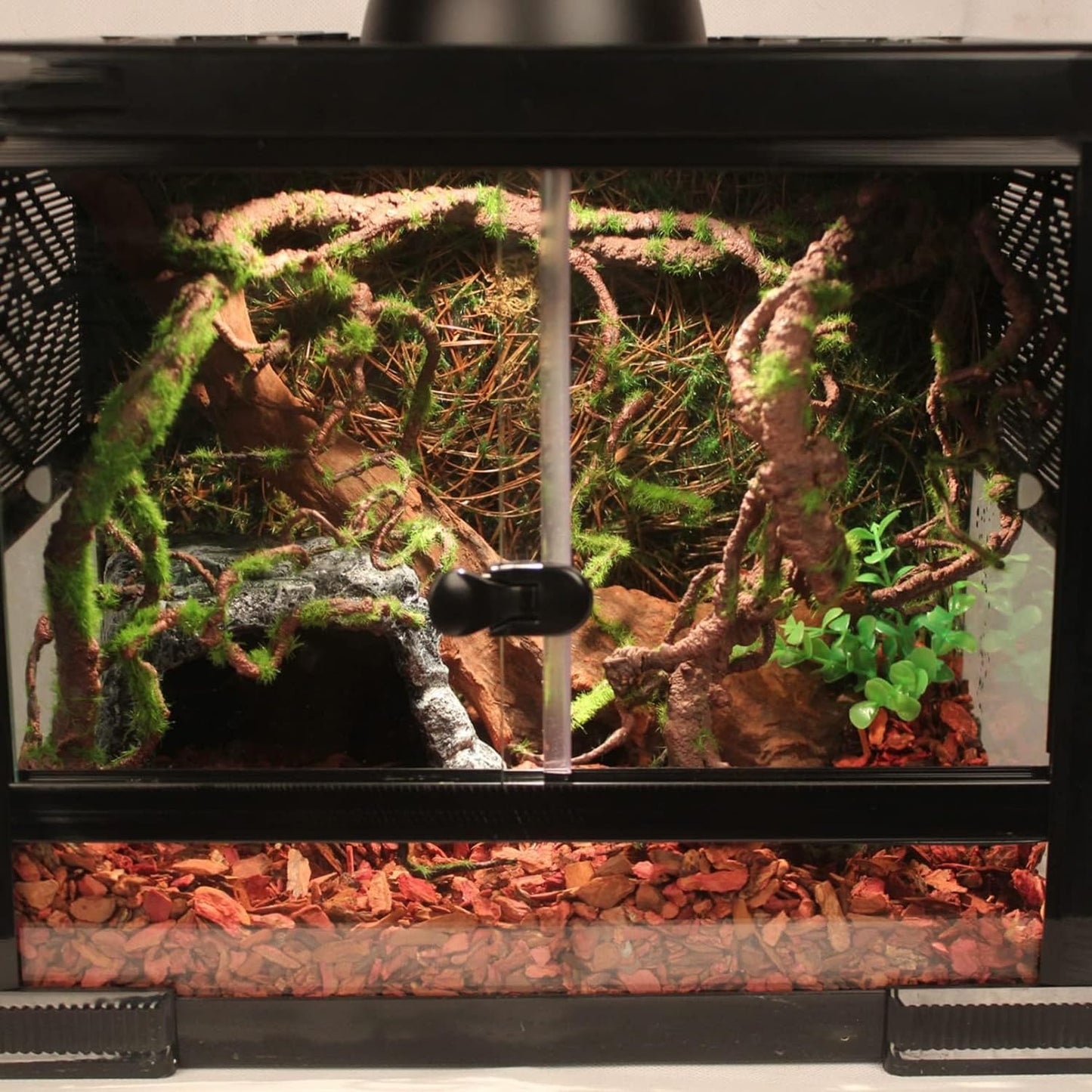 Reptile Jungle Vines Flexible Bend-A-Branch, 3.6Ft Reptile Climbing Branches, Chameleon Flexible Vine Decor,Terrarium Plants Decoration Accessories for Lizard Gecko Frog Snake
