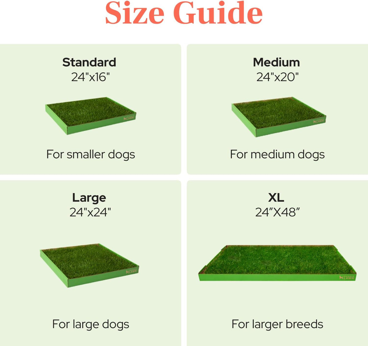 Real Grass Puppy Pads, Indoor Potty for Apartments, XLarge 24x24