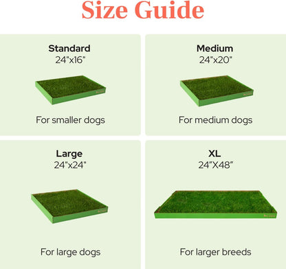 Real Grass Puppy Pads, Indoor Potty for Apartments, XLarge 24x24