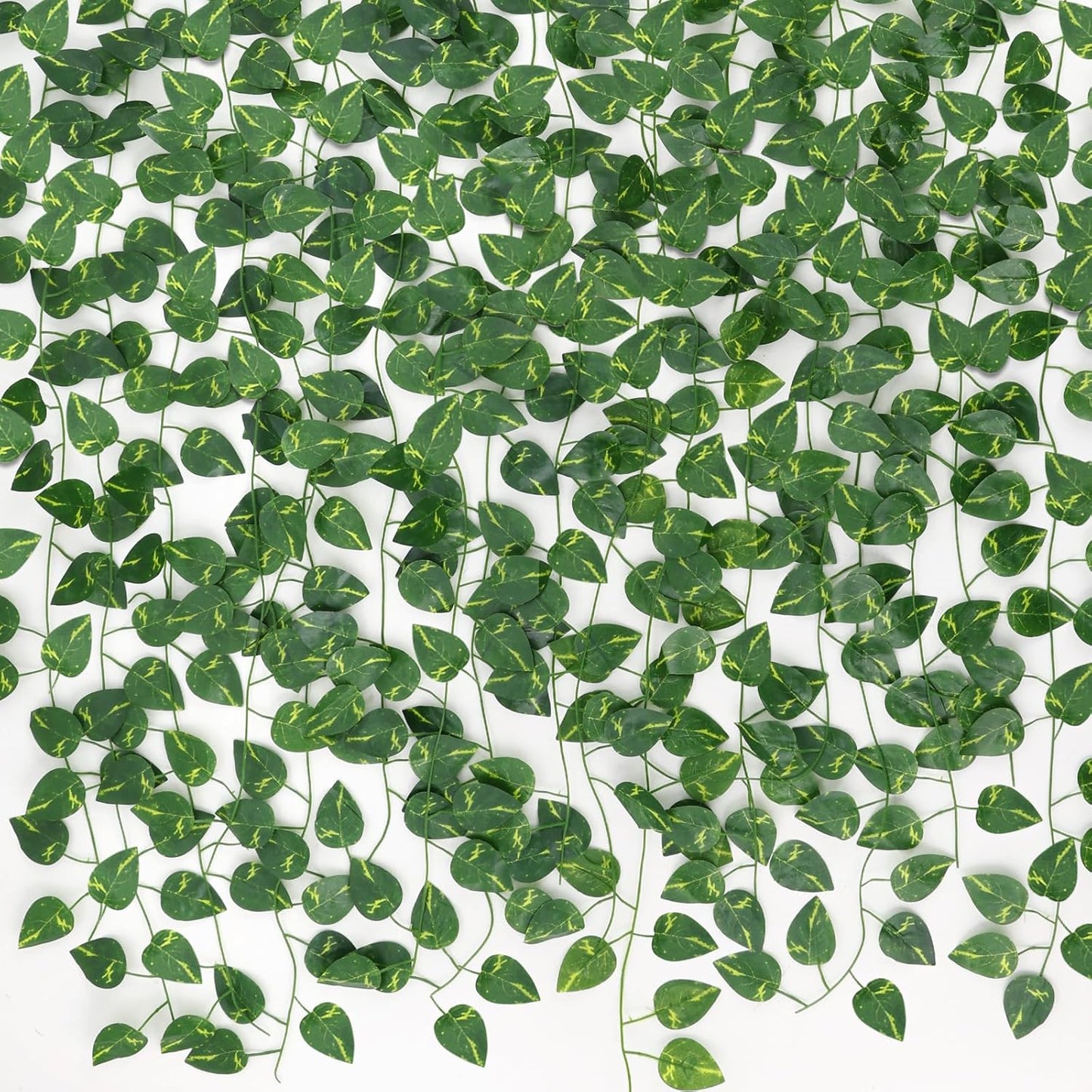 Fake Vines for Room Decor 24 Pack 168ft Artificial Ivy Greenery Garland for Bedroom Wall Decor, Hanging Green Leaves for Party Wedding Christmas Decoration
