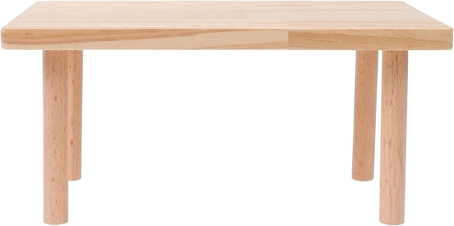 Hamster Play Platform Wooden Cage Accessory for Small Hamsters, Natural Multi-Level Climbing Playground & Rest Area, Enrichment Habitat Decor for Dwarf Syrian Hamsters