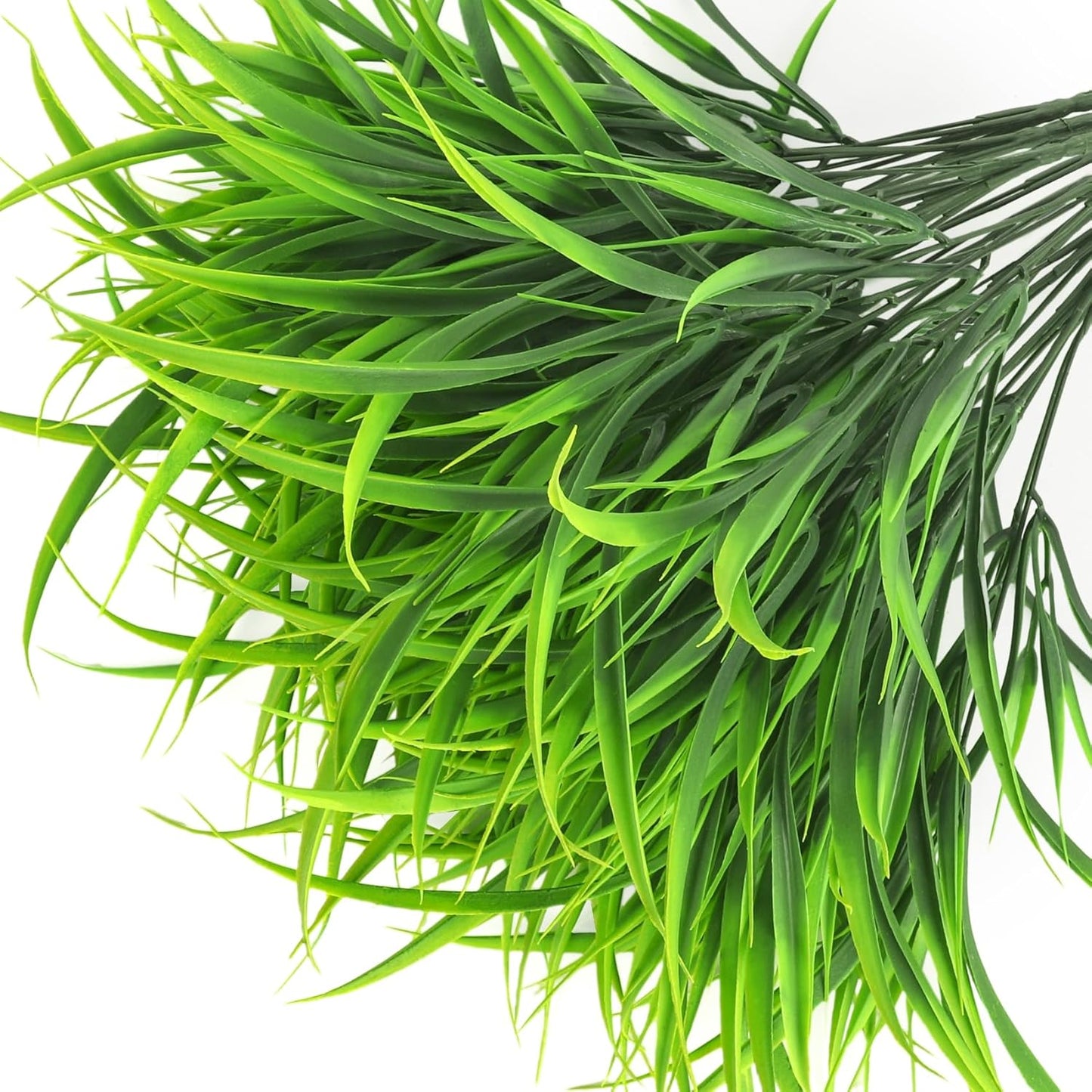 16 Pcs Artificial Plants Outdoor Fake Greenery Stems, Purple | Faux grass, UV resistant, plastic plants shrubs, autumn Thanksgiving garden pathway window farmhouse front porch home decor
