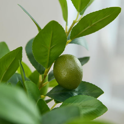 3 PCS Artificial Lemon Branches for Vase 18 Inch Fake Lemons Picks | Greenery Stems, Fake Fruits, Lemon Branches Realistic, Faux Lemons Tree Decor