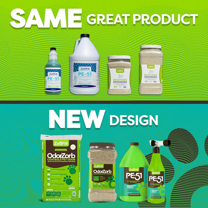 ® Artificial Turf Cleaner & Pet Odor Eliminator Premium Bundle – 8LBS OdorZorb, 1 Gal PE-51, 32oz PE-51 w/Nozzle – for Turf, Grass, Litter Box – Organic & Natural