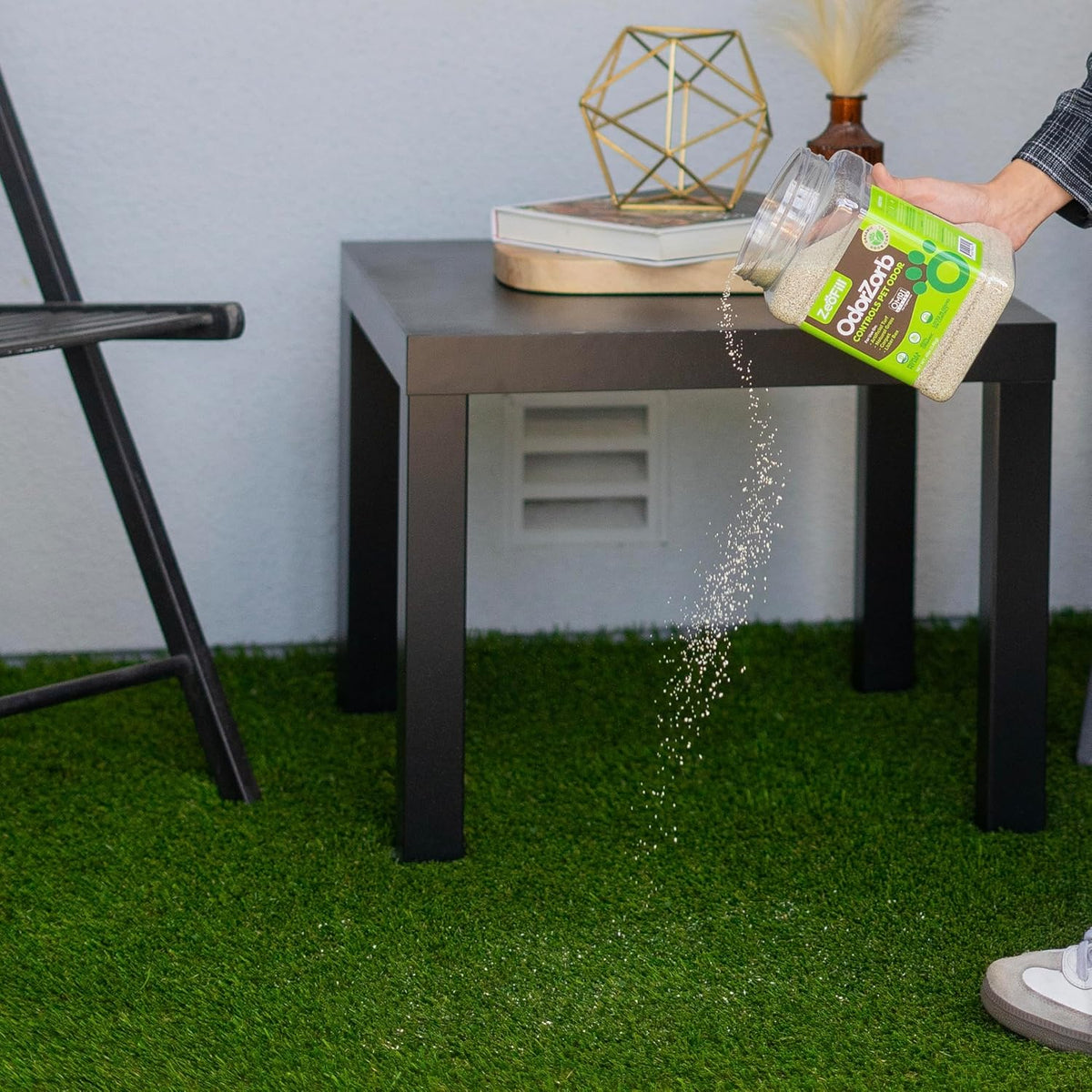 ® Artificial Turf Cleaner & Pet Odor Eliminator Premium Bundle – 8LBS OdorZorb, 1 Gal PE-51, 32oz PE-51 w/Nozzle – for Turf, Grass, Litter Box – Organic & Natural