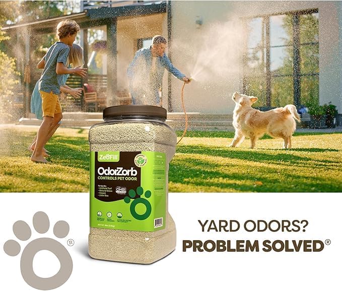 ® Artificial Turf Cleaner & Pet Odor Eliminator Premium Bundle – 8LBS OdorZorb, 1 Gal PE-51, 32oz PE-51 w/Nozzle – for Turf, Grass, Litter Box – Organic & Natural