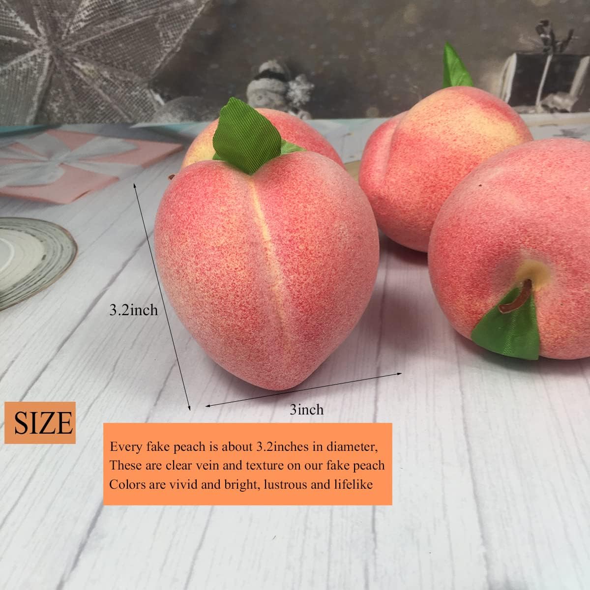 Artificial Fruit Fake Simulation Fruit for Home Kitchen Party Photography Prop Wedding Decoration (12Pcs Mix)
