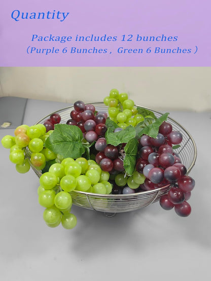 Artificial Fruit Fake Simulation Fruit for Home Kitchen Party Photography Prop Wedding Decoration (12Pcs Mix)