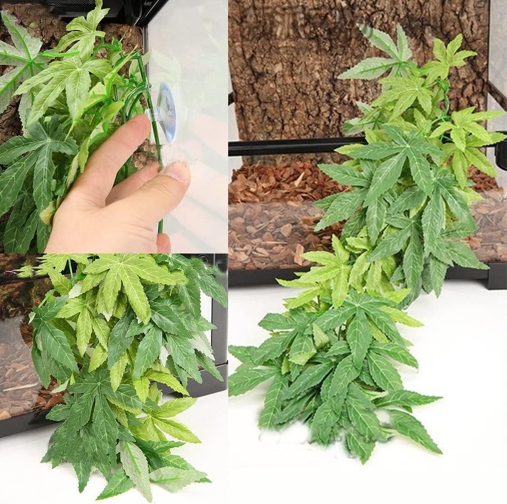 40cm/16in Aquarium Decorations Artificial Plants Fake Plastic Water Grass for Fish Tank Aquarium Decor Hanging Plants