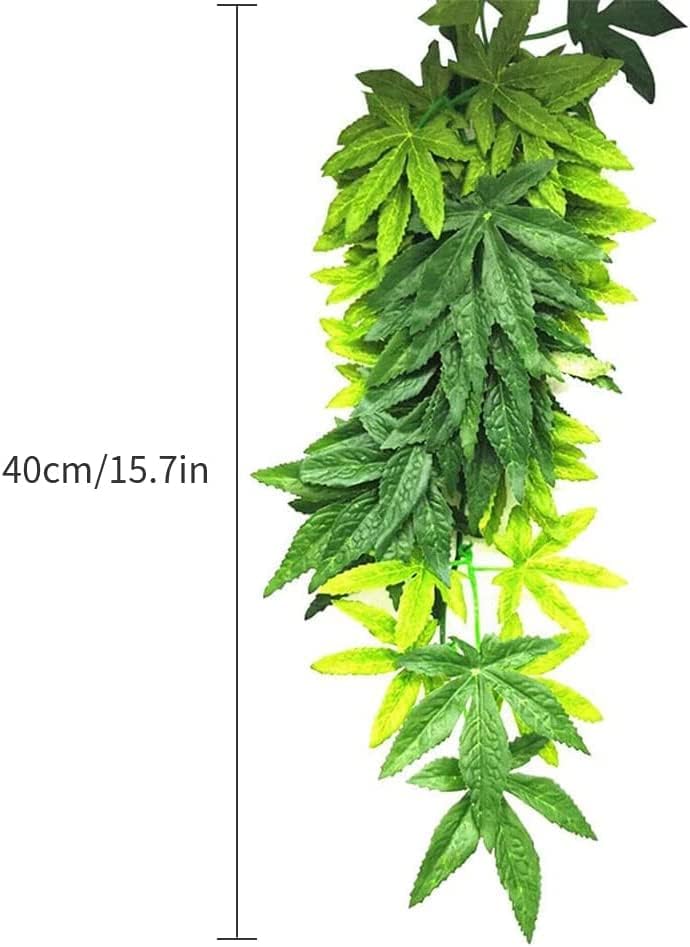 40cm/16in Aquarium Decorations Artificial Plants Fake Plastic Water Grass for Fish Tank Aquarium Decor Hanging Plants