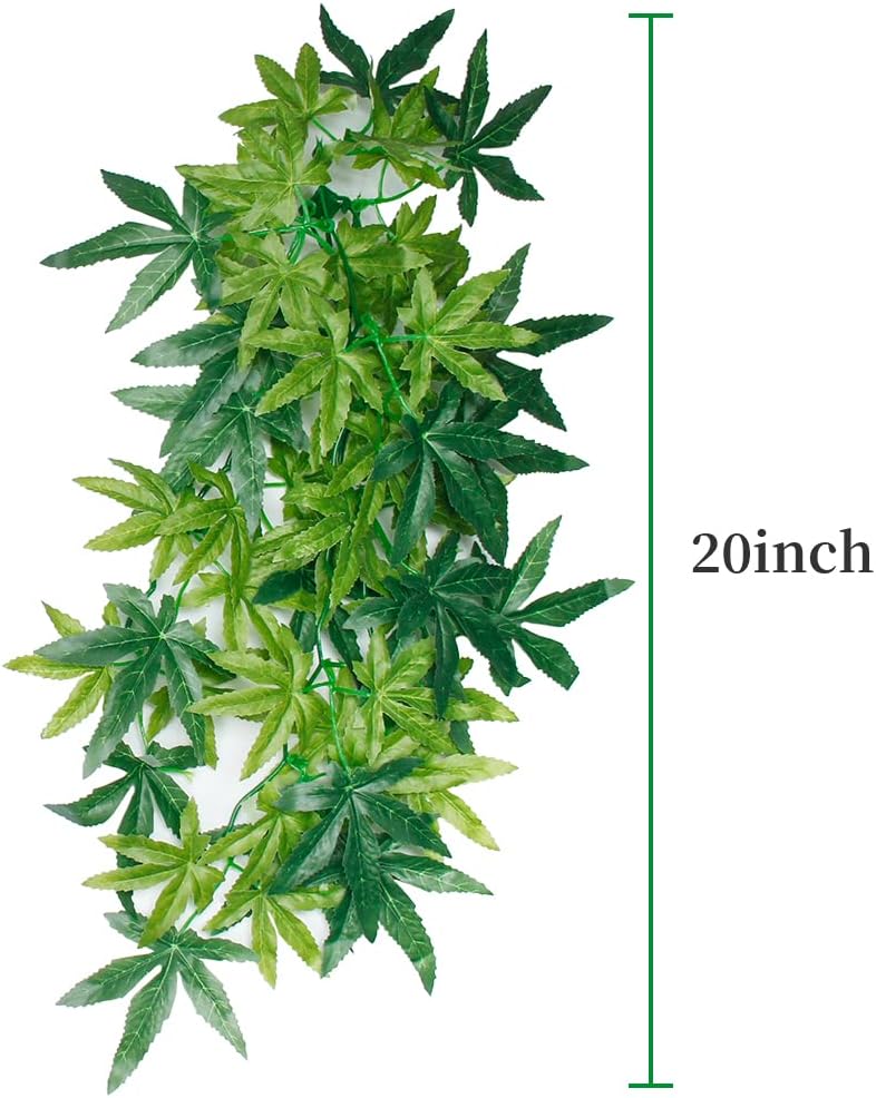 40cm/16in Aquarium Decorations Artificial Plants Fake Plastic Water Grass for Fish Tank Aquarium Decor Hanging Plants