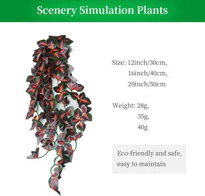 40cm/16in Aquarium Decorations Artificial Plants Fake Plastic Water Grass for Fish Tank Aquarium Decor Hanging Plants