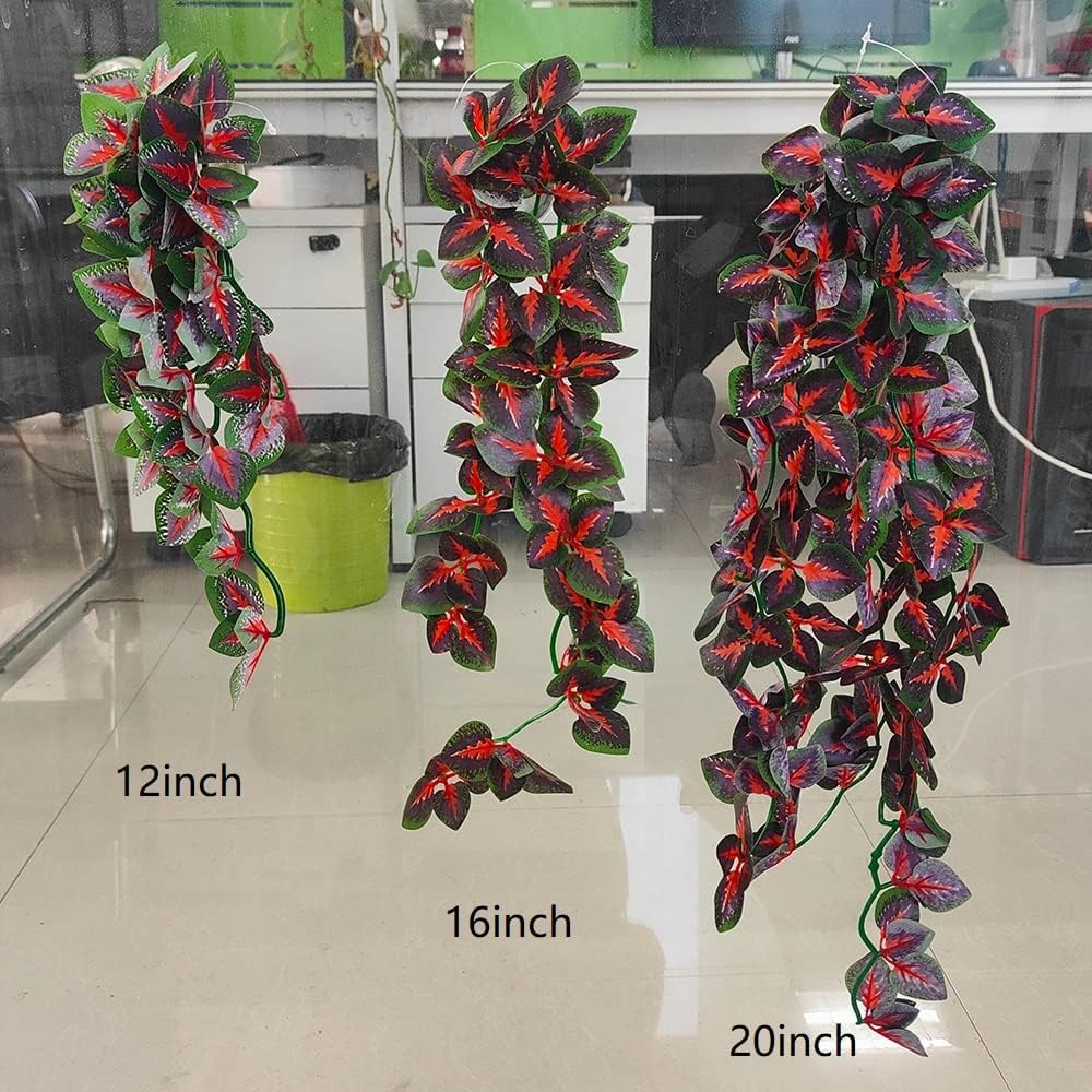 40cm/16in Aquarium Decorations Artificial Plants Fake Plastic Water Grass for Fish Tank Aquarium Decor Hanging Plants