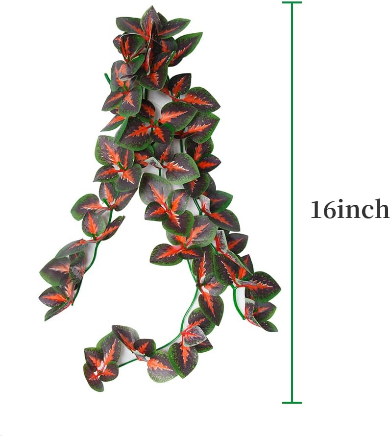 40cm/16in Aquarium Decorations Artificial Plants Fake Plastic Water Grass for Fish Tank Aquarium Decor Hanging Plants