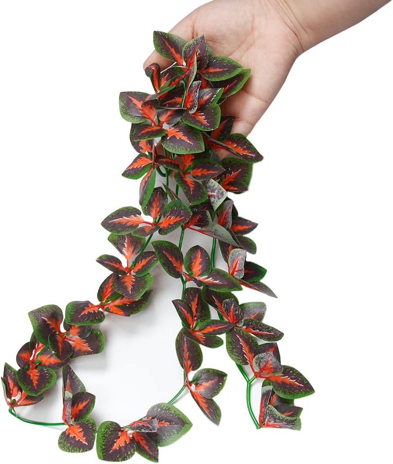 40cm/16in Aquarium Decorations Artificial Plants Fake Plastic Water Grass for Fish Tank Aquarium Decor Hanging Plants