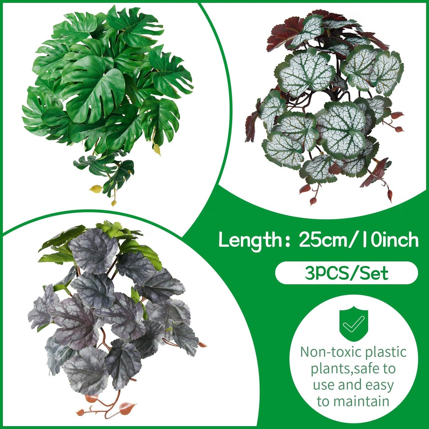 40cm/16in Aquarium Decorations Artificial Plants Fake Plastic Water Grass for Fish Tank Aquarium Decor Hanging Plants