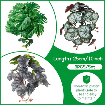 40cm/16in Aquarium Decorations Artificial Plants Fake Plastic Water Grass for Fish Tank Aquarium Decor Hanging Plants