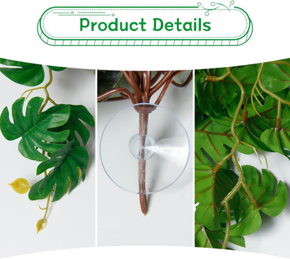 40cm/16in Aquarium Decorations Artificial Plants Fake Plastic Water Grass for Fish Tank Aquarium Decor Hanging Plants