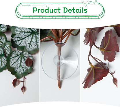 40cm/16in Aquarium Decorations Artificial Plants Fake Plastic Water Grass for Fish Tank Aquarium Decor Hanging Plants
