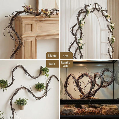 118" Bendable Artificial Grapevines Garland Tree Branches(L)