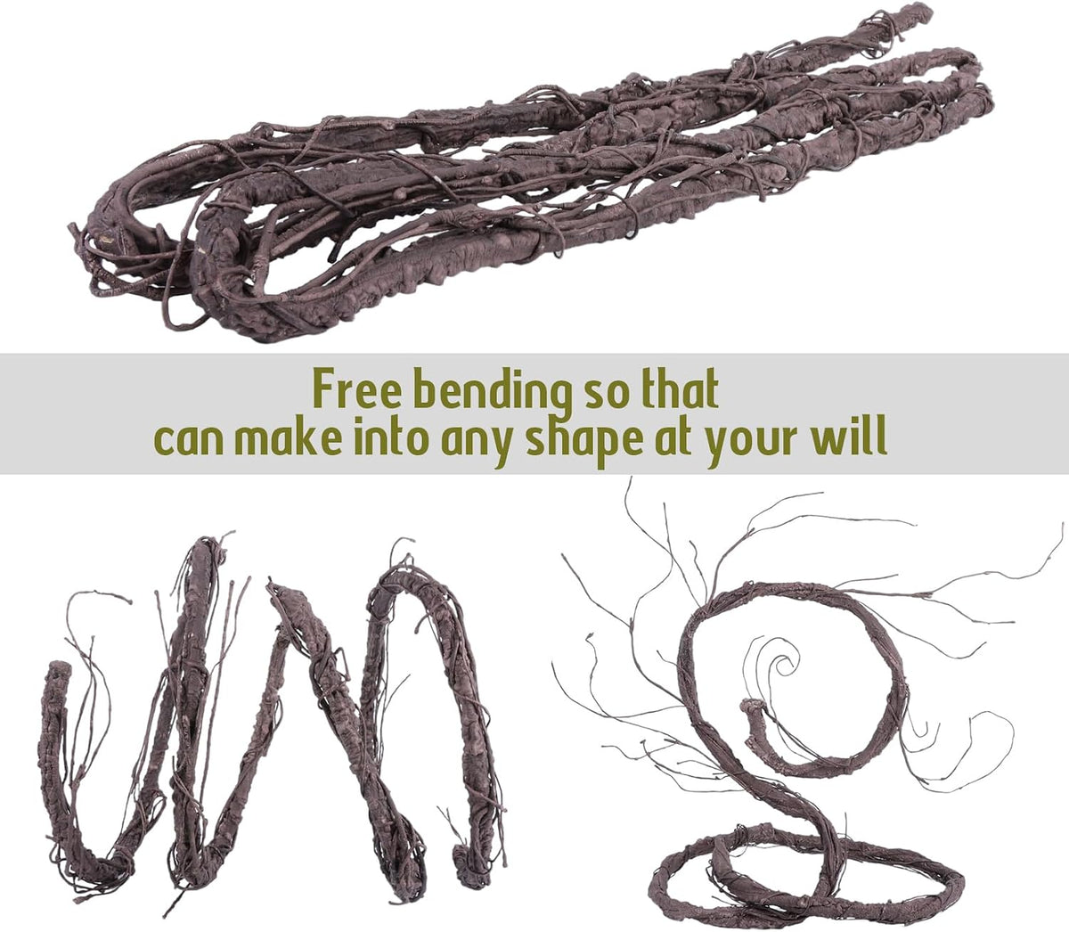 118" Bendable Artificial Grapevines Garland Tree Branches(L)