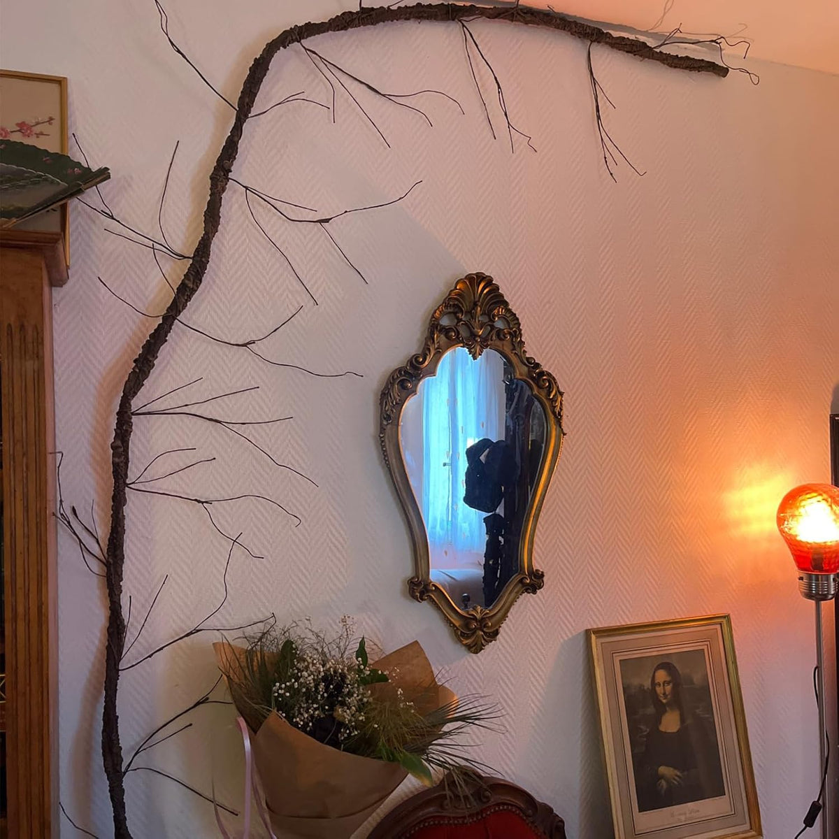 118" Bendable Artificial Grapevines Garland Tree Branches(L)