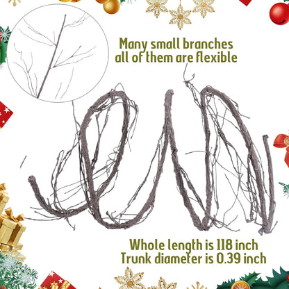 118" Bendable Artificial Grapevines Garland Tree Branches(L)