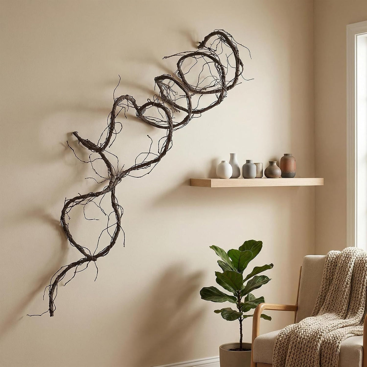 118" Bendable Artificial Grapevines Garland Tree Branches(L)