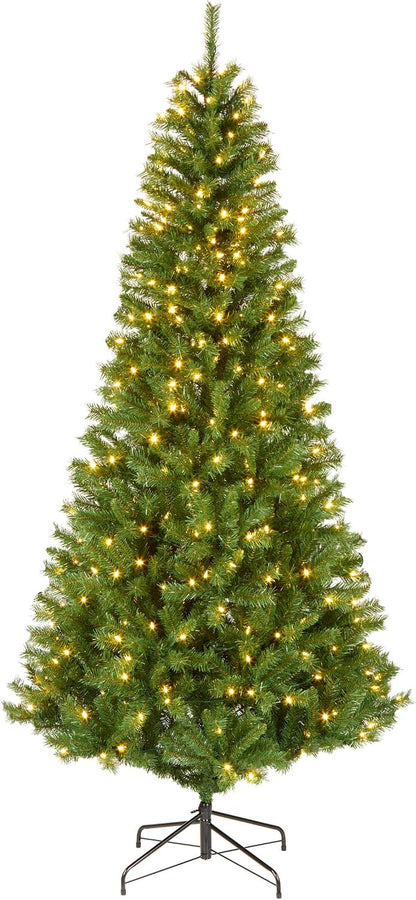 7.5ft Pre-Lit Winchester Pine Slim Christmas Tree