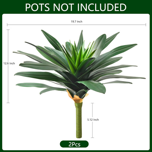 Artificial Plants Outdoor, 2 Pcs 16.93" Red Bromeliads Fake Flowers UV Resistant Faux Plants Outdoor Tropical Flowers for Planters Outside Front Door Patio Yard Garden Porch Indoor Decor