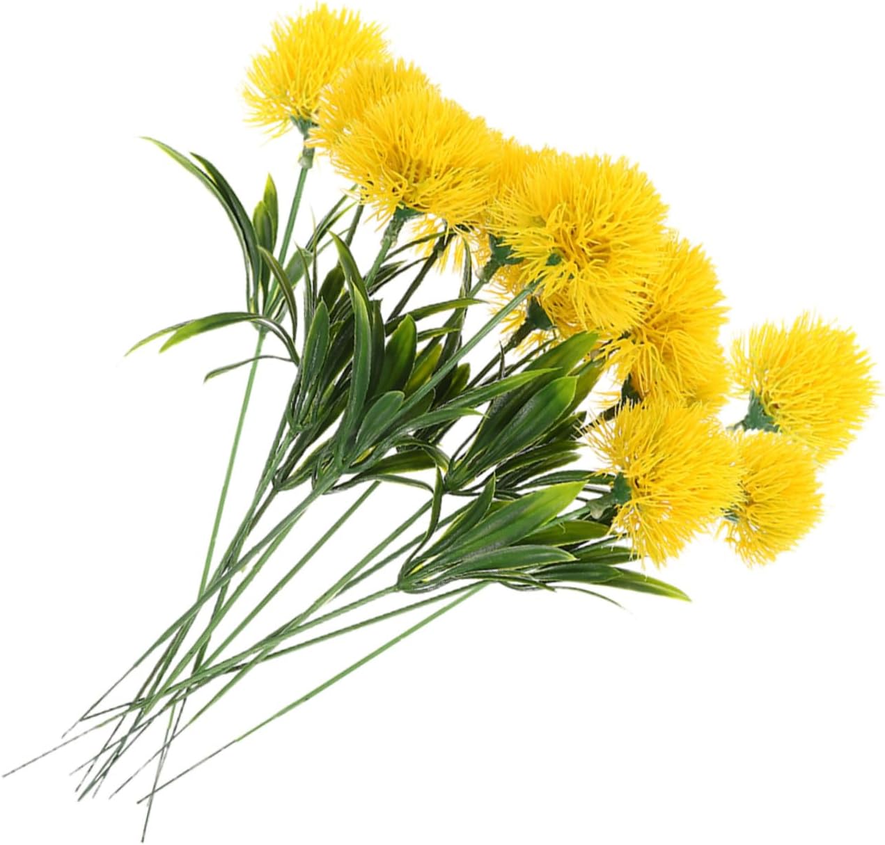12 Pcs Realistic Artificial Dandelion Branches Faux Dandelion Flowers for Home Decor Wedding Party Office Dorm Photo Prop 9.84 Inch Simulated Ornament