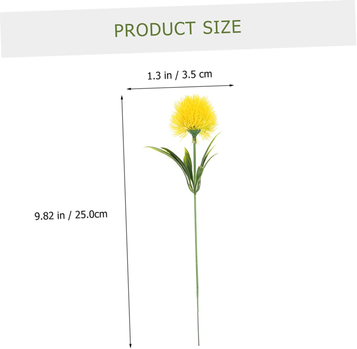 12 Pcs Realistic Artificial Dandelion Branches Faux Dandelion Flowers for Home Decor Wedding Party Office Dorm Photo Prop 9.84 Inch Simulated Ornament