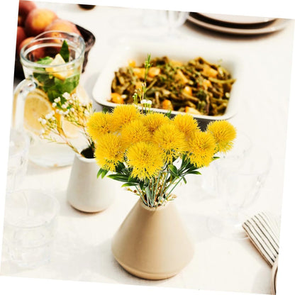 12 Pcs Realistic Artificial Dandelion Branches Faux Dandelion Flowers for Home Decor Wedding Party Office Dorm Photo Prop 9.84 Inch Simulated Ornament