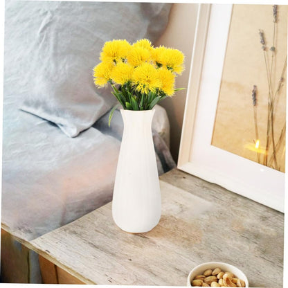 12 Pcs Realistic Artificial Dandelion Branches Faux Dandelion Flowers for Home Decor Wedding Party Office Dorm Photo Prop 9.84 Inch Simulated Ornament