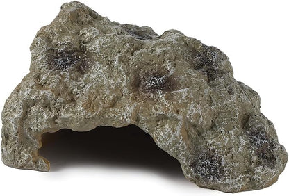 Reptile Hideout Cave Resin Simulation Rock Decor for Turtles, Lizards, Bearded Dragons, Snakes, and Geckos - Small Habitat Décor