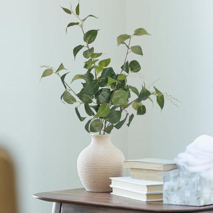 3 Bunches 27.5inch Artificial Peach Branches Faux Fruit Realistic Fruit Bouquet Fake Peach Stem with Green Leaves for Vase Kitchen Display Home Wedding Party Farmhouse Garden Table Centerpiece Decor