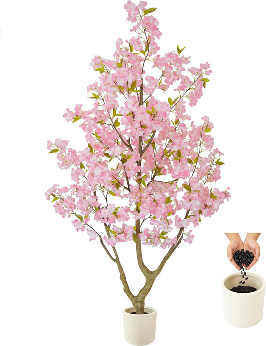 Artificial Cherry Blossom Tree 6ft Sakura with White Planter