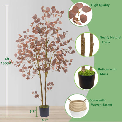 Artificial Cherry Blossom Tree 6ft Sakura with White Planter