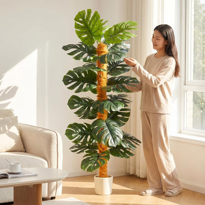Artificial Cherry Blossom Tree 6ft Sakura with White Planter