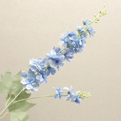 33.5in 6pcs Fake Flowers Delphinium Artificial Flowers Silk Flowers Larkspur Artificial Flowers Long Stem Flowers for Tall Vase Home Wedding Party Decor (Light Blue)