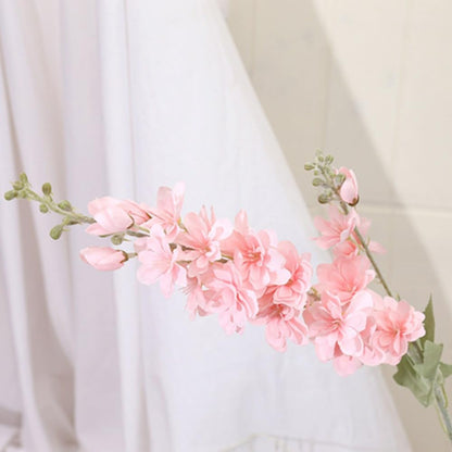 33.5in 6pcs Fake Flowers Delphinium Artificial Flowers Silk Flowers Larkspur Artificial Flowers Long Stem Flowers for Tall Vase Home Wedding Party Decor (Light Blue)