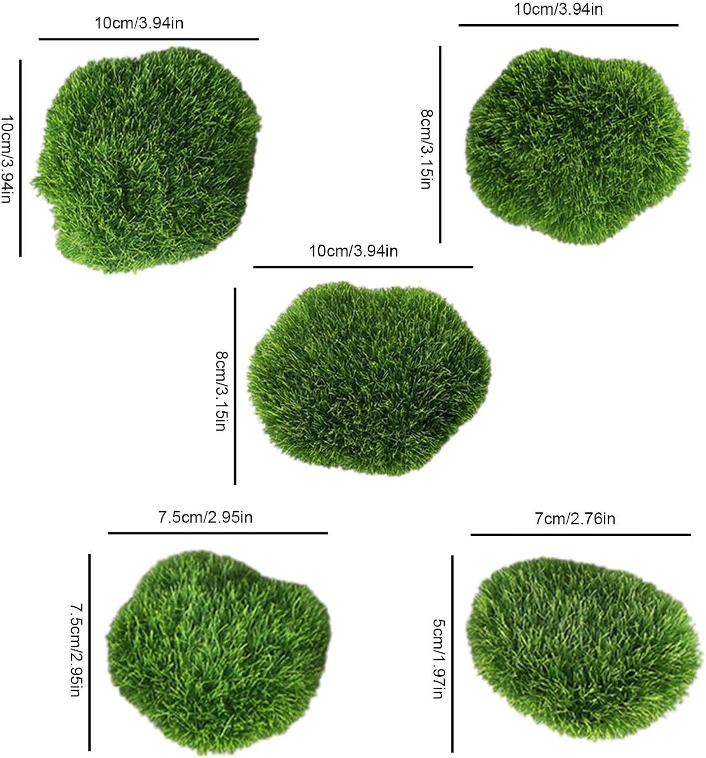 Moss Balls for Fish Tank Simulated Artificial Realistic Green Aquarium | Moss Balls Fish Tank Fish Tanks, Freshwater Saltwater Setups, Turtle Habitats, Planted TankScapes, Terrariums Desk