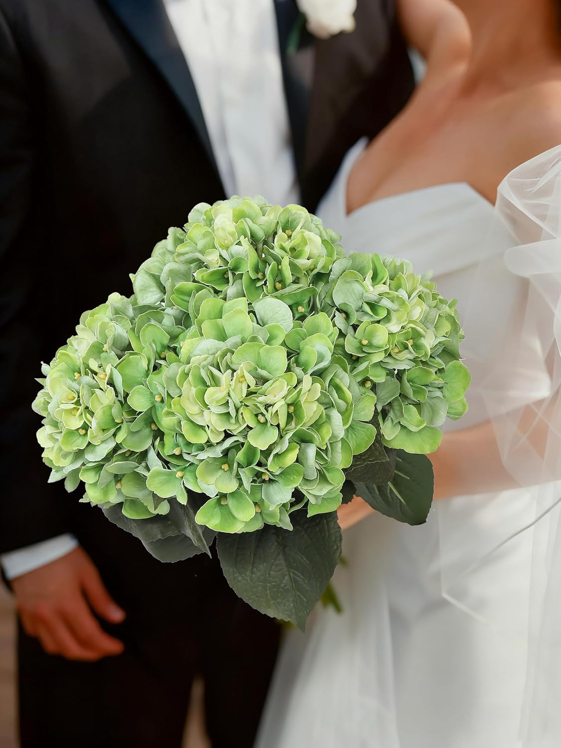 3pcs Lush Real Touch Hydrangea Artificial Flowers,Blue | 6.5" Flower Head, 24.8" Faux Bloom Flowers Stems for Home DIY Wedding Bouquet Arrangements Centerpieces Party Decor