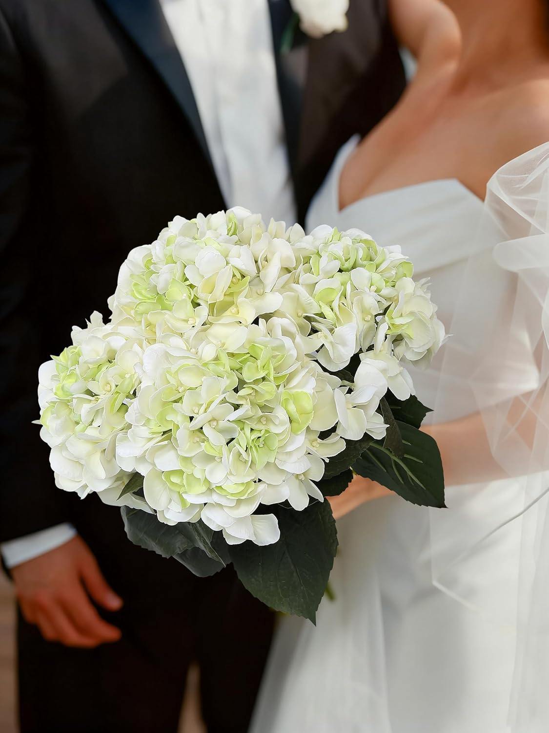 3pcs Lush Real Touch Hydrangea Artificial Flowers,Blue | 6.5" Flower Head, 24.8" Faux Bloom Flowers Stems for Home DIY Wedding Bouquet Arrangements Centerpieces Party Decor
