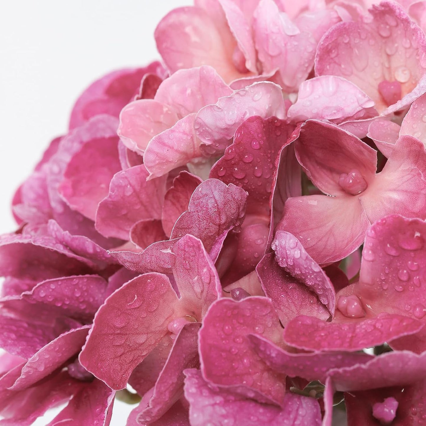 3pcs Lush Real Touch Hydrangea Artificial Flowers,Blue | 6.5" Flower Head, 24.8" Faux Bloom Flowers Stems for Home DIY Wedding Bouquet Arrangements Centerpieces Party Decor